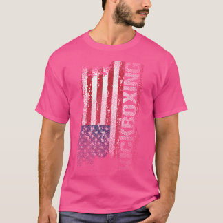 Amerikaanse vlag kickboksen t-shirt