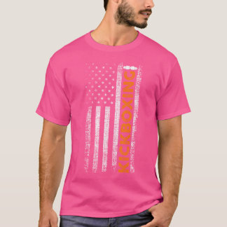 Amerikaanse vlag kickboksen t-shirt
