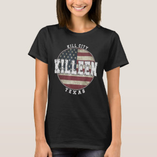  Amerikaanse vlag Killeen Texas T-shirt