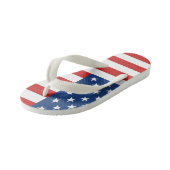 Amerikaanse vlag kinder teenslippers (Schuin)