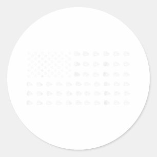 Amerikaanse Vlag Kip Eten Usa Patriottisme Patriot Ronde Sticker