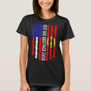 Amerikaanse vlag Kirgizië vlag Beste Big Brother E T-shirt