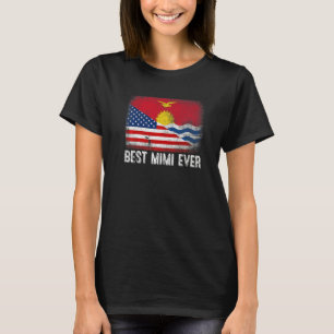 Amerikaanse vlag & Kiribati vlag beste Mimi ooit f T-shirt