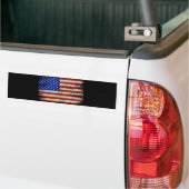 Amerikaanse vlag klassieke Bumpersticker (Op Truck)