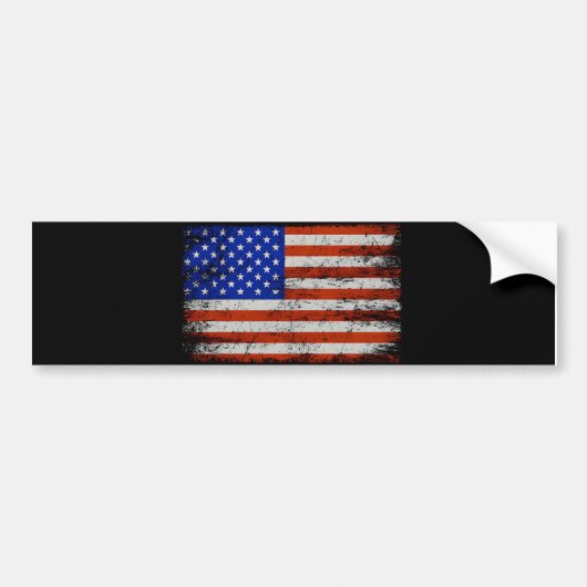 Amerikaanse vlag klassieke Bumpersticker (Voorkant)