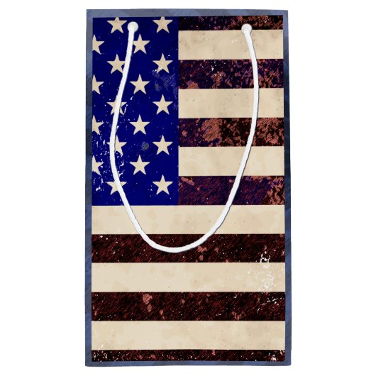 Amerikaanse vlag klein cadeauzakje (Achterkant)