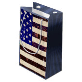 Amerikaanse  vlag klein cadeauzakje (Achterkant Gekanteld)