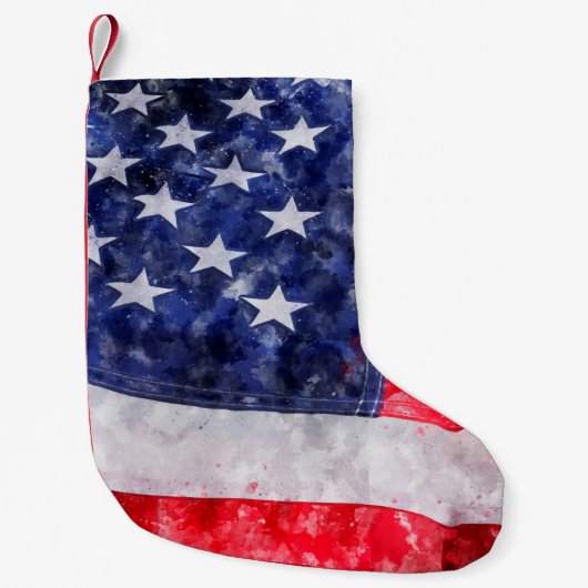 Amerikaanse vlag kleine kerstsok (Voorkant)