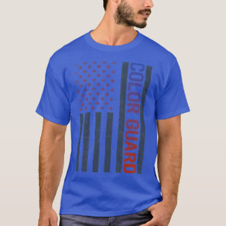 Amerikaanse vlag kleur Guard Colorguard T-shirt
