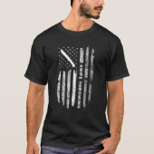 Amerikaanse vlag Knife Throwing - mes Throw T-shirt (Voorkant)