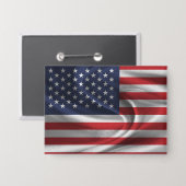 Amerikaanse Vlag Knop Button (Voorkant / Achterkant)
