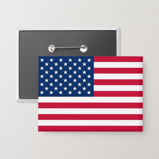 Amerikaanse Vlag Knop Button (Voorkant / Achterkant)