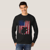 Amerikaanse vlag Koala op 4 juli T-shirt (Voorkant volledig)