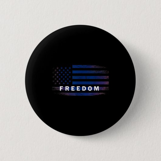 Amerikaanse Vlag Koepel Ronde Button 5,7 Cm (Voorkant)