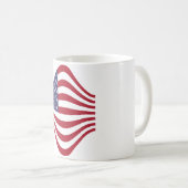 Amerikaanse vlag koffie Mok (Voorkant rechts)