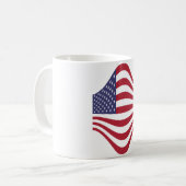 Amerikaanse vlag koffie Mok (Voorkant links)