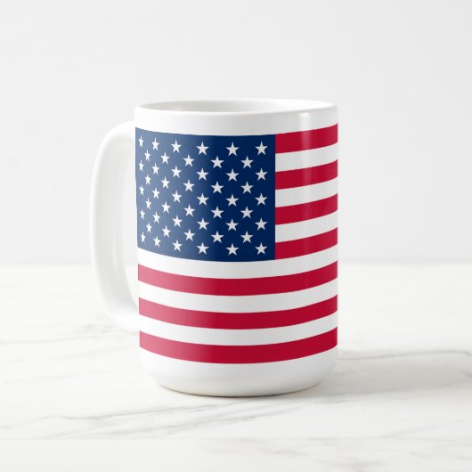 Amerikaanse vlag Koffie Mokken USA (Voorkant links)