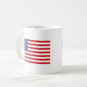 Amerikaanse vlag koffiemok (Voorkant links)