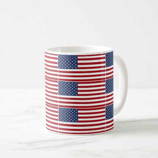 Amerikaanse vlag koffiemok (Voorkant rechts)