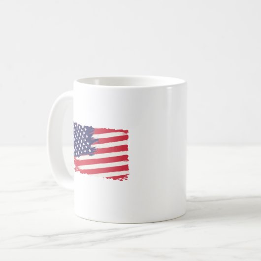 Amerikaanse vlag koffiemok (Voorkant links)