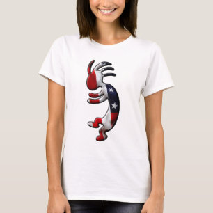 Amerikaanse vlag Kokopelli T-shirt