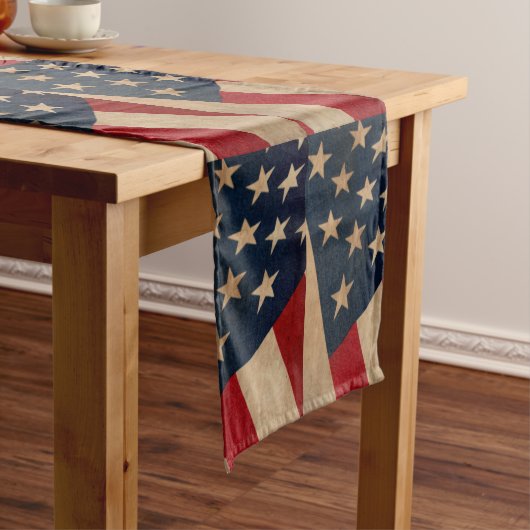 -Amerikaanse vlag Korte Tafelloper (Voorbeeld)