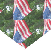 Amerikaanse vlag korte tafelloper (Hoek)