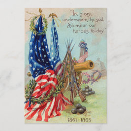 Amerikaanse vlag krans Burgeroorlog monument Kaart