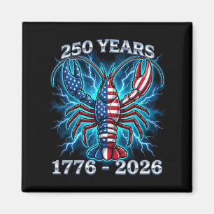 Amerikaanse Vlag Kreeft Patriottische Rivierkreeft Magneet