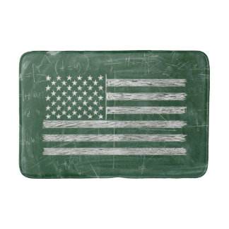Amerikaanse vlag krijtbord kunst (Tekening nr. 3) Badmat