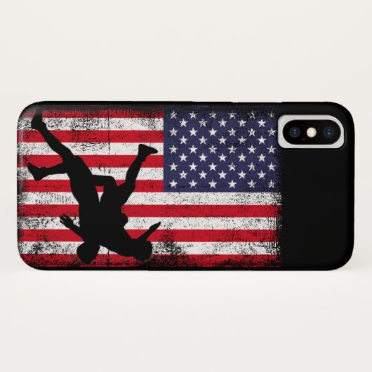 Amerikaanse vlag kruipen Amerikaanse vlag kruiper Case-Mate iPhone Case (Achterkant (horizontaal))