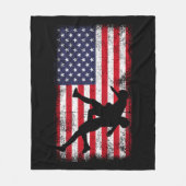 Amerikaanse vlag kruipen Amerikaanse vlag kruiper Fleece Deken (Voorkant)