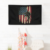 Amerikaanse vlag kruipen Amerikaanse vlag kruiper Spandoek (Insitu)