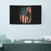 Amerikaanse vlag kruipen Amerikaanse vlag kruiper Spandoek (Beurs)