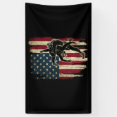 Amerikaanse vlag kruipen Amerikaanse vlag kruiper Spandoek (Verticaal)