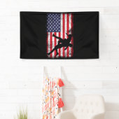 Amerikaanse vlag kruipen Amerikaanse vlag kruiper Spandoek (Insitu)