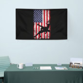 Amerikaanse vlag kruipen Amerikaanse vlag kruiper Spandoek (Beurs)