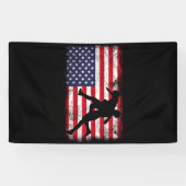Amerikaanse vlag kruipen Amerikaanse vlag kruiper Spandoek (Horizontaal)