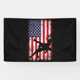 Amerikaanse vlag kruipen Amerikaanse vlag kruiper Spandoek