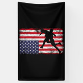 Amerikaanse vlag kruipen Amerikaanse vlag kruiper Spandoek (Verticaal)