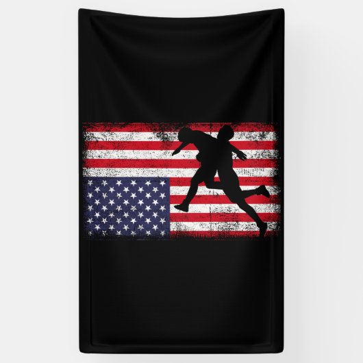 Amerikaanse vlag kruipen Amerikaanse vlag kruiper Spandoek (Verticaal)