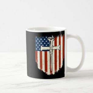 Amerikaanse Vlag Kruis 3 Spijker Patriottische Chr Koffiemok