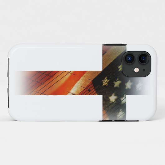 Amerikaanse vlag kruis Case-Mate iPhone case (Achterkant (horizontaal))