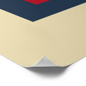 Amerikaanse Vlag Kunst Poster (Hoek)