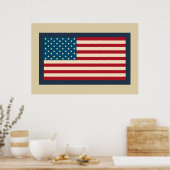 Amerikaanse Vlag Kunst Poster (Keuken)