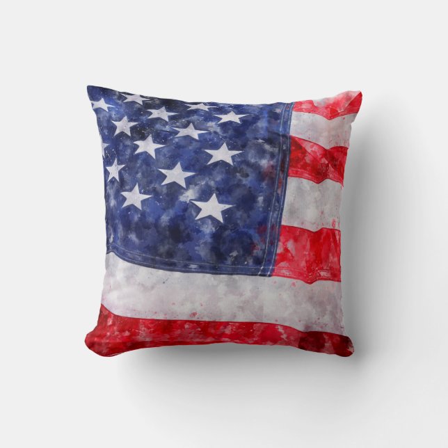 Amerikaanse vlag kussen (Voorkant)