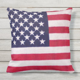 Amerikaanse vlag kussens buitenzomer