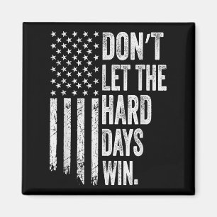 Amerikaanse vlag laat de moeilijke dagen niet win Magneet