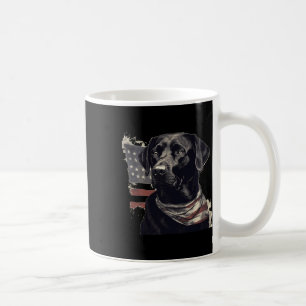 Amerikaanse Vlag Lab-eigenaar Black Labrador opgeh Koffiemok