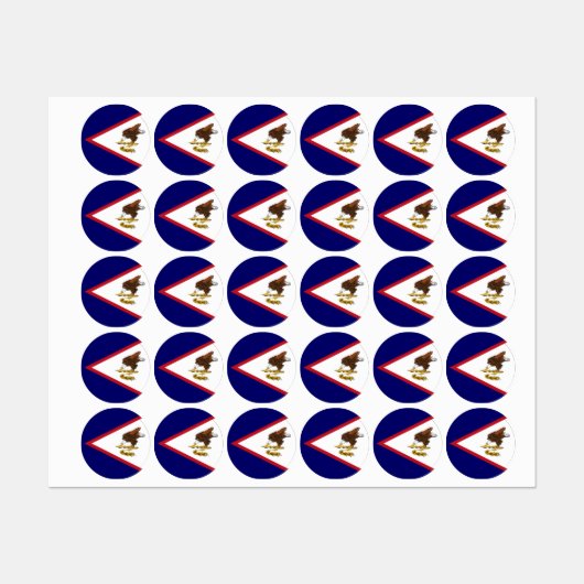 Amerikaanse vlag labels (Vel)